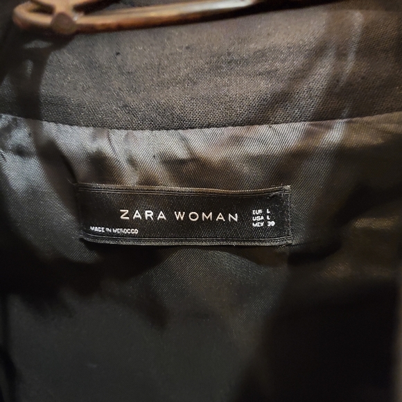 Zara Woman Black Lightweight Jacket - Picture 5 of 14